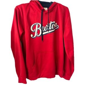 Burton Hoodie Mens Size XL Pullover Red  Snowboarding Skiing *Read